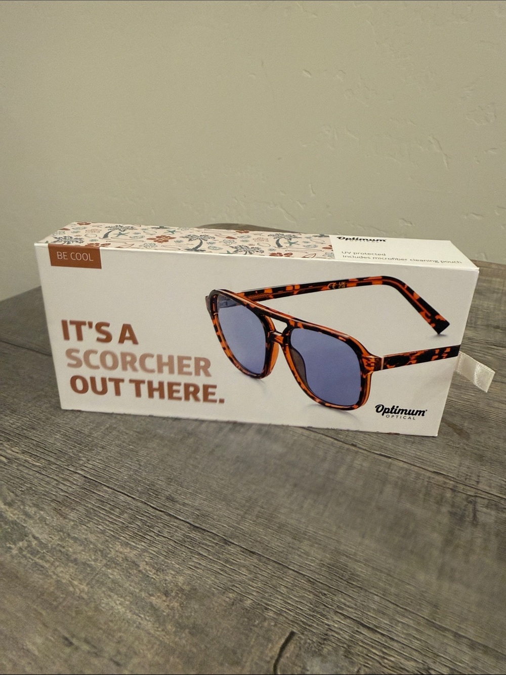 Tortoiseshell Blue Lens Sunglasses - Men Accessories